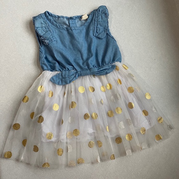 Other - Baby Girl Denim and Tulle Dress